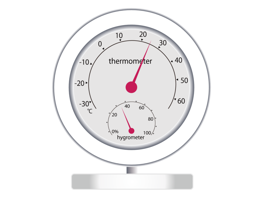 湿度と温度計