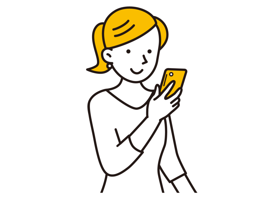 自分に合うスペラボのプランをチェックする女性