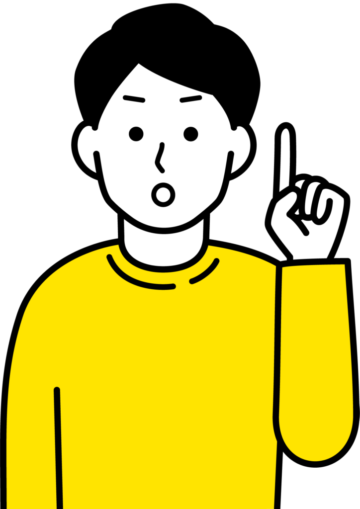 注意点を教えてくれるん男性