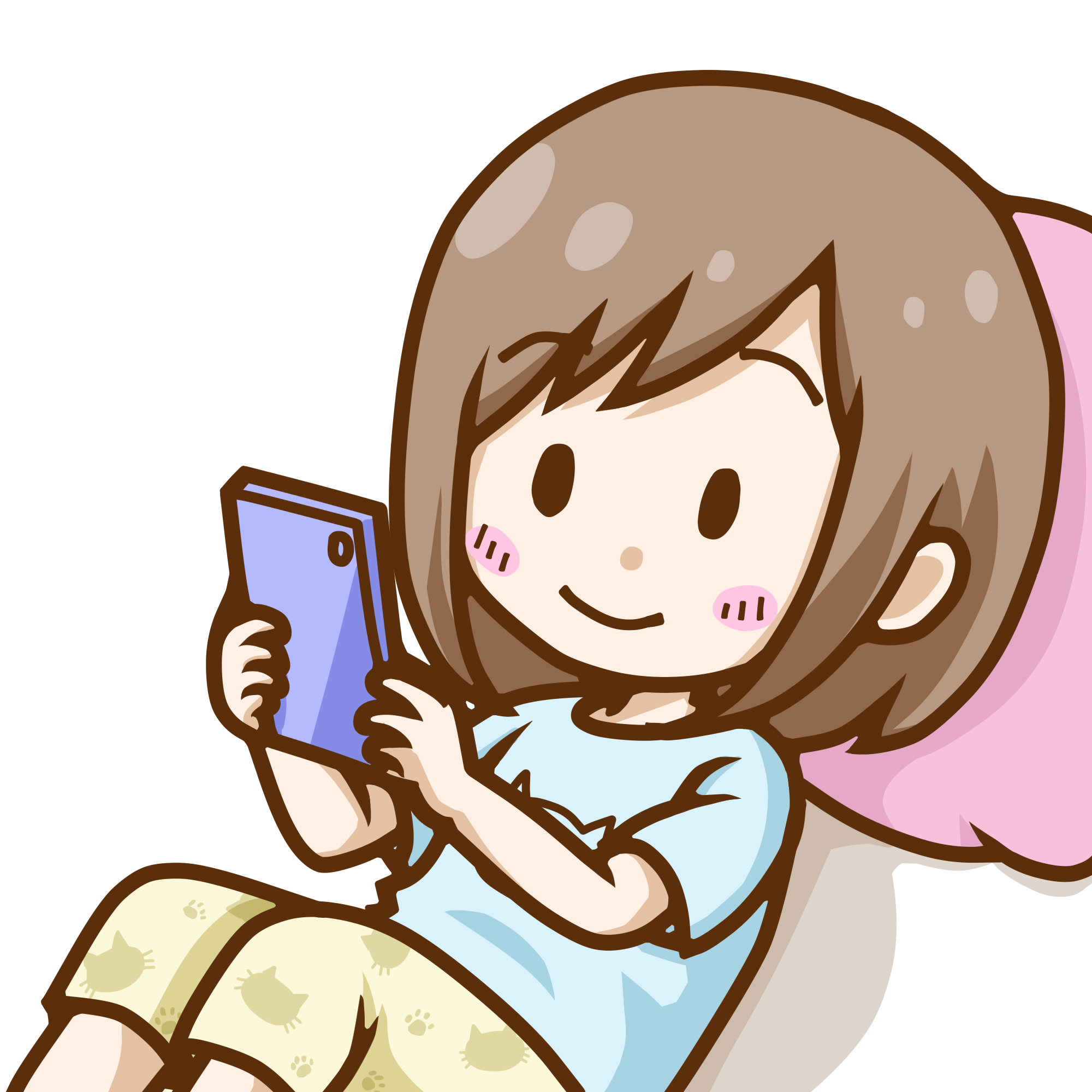リラックスした感じで引越し見積もりサイトへ情報を入力している女性