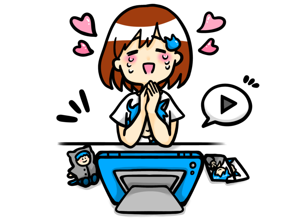 好きなキャラの色で部屋を統一して喜ぶ女性