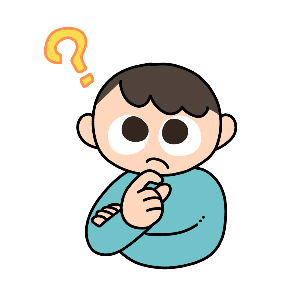 グッズの経年劣化対策を考える男性