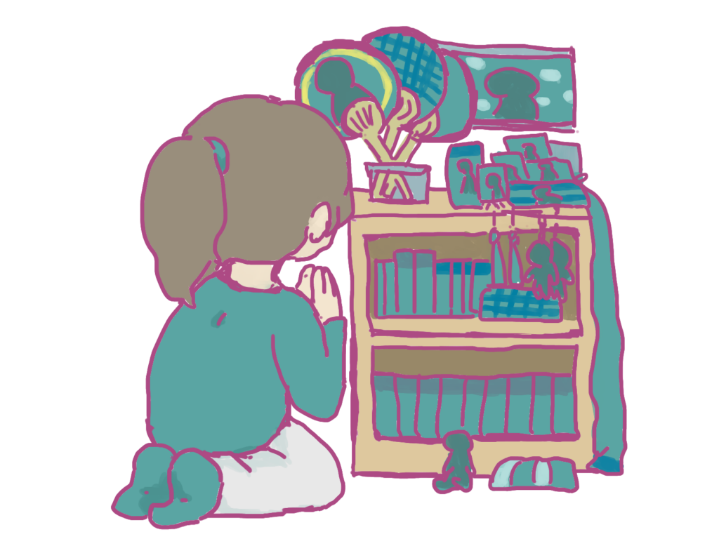 推し活をする女性