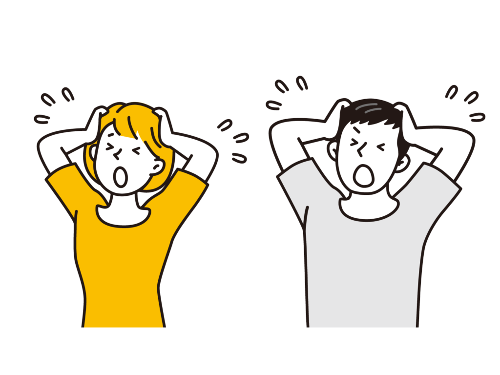 引っ越し前にアニメグッズの整理で分別で悩む男女