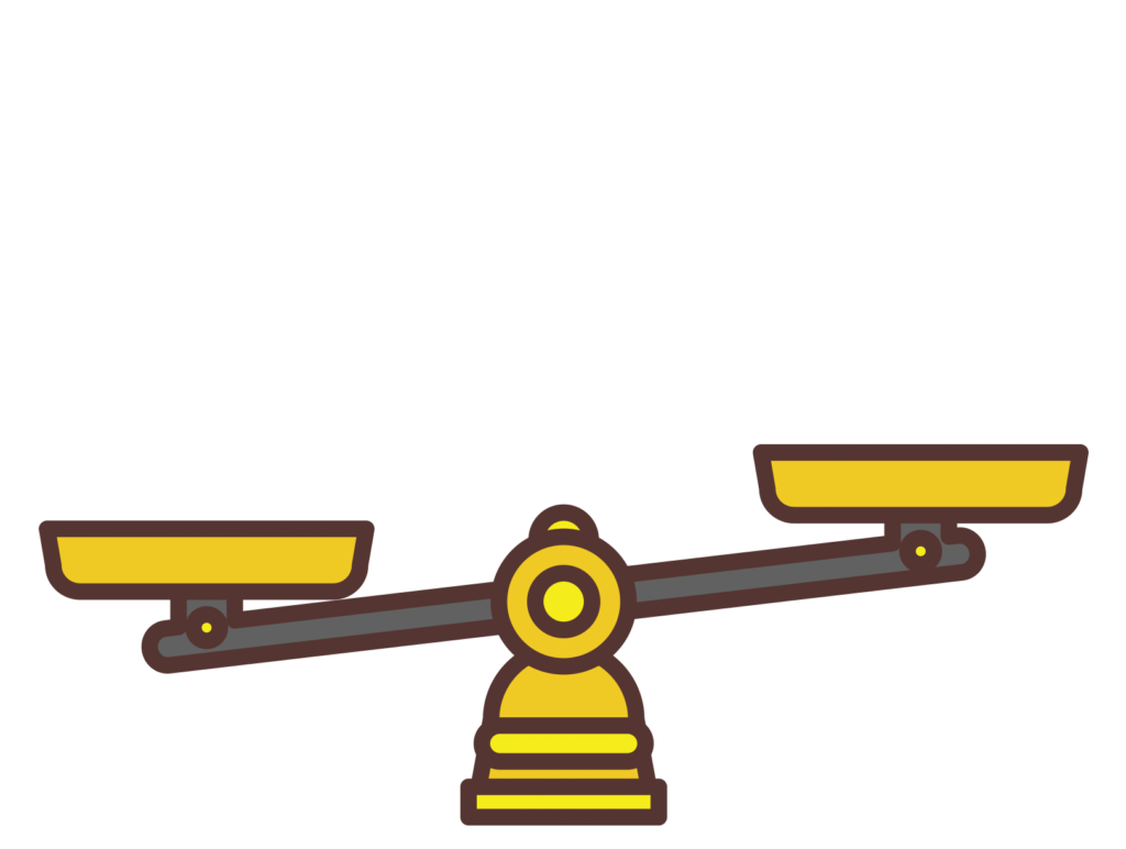 比較するための天秤