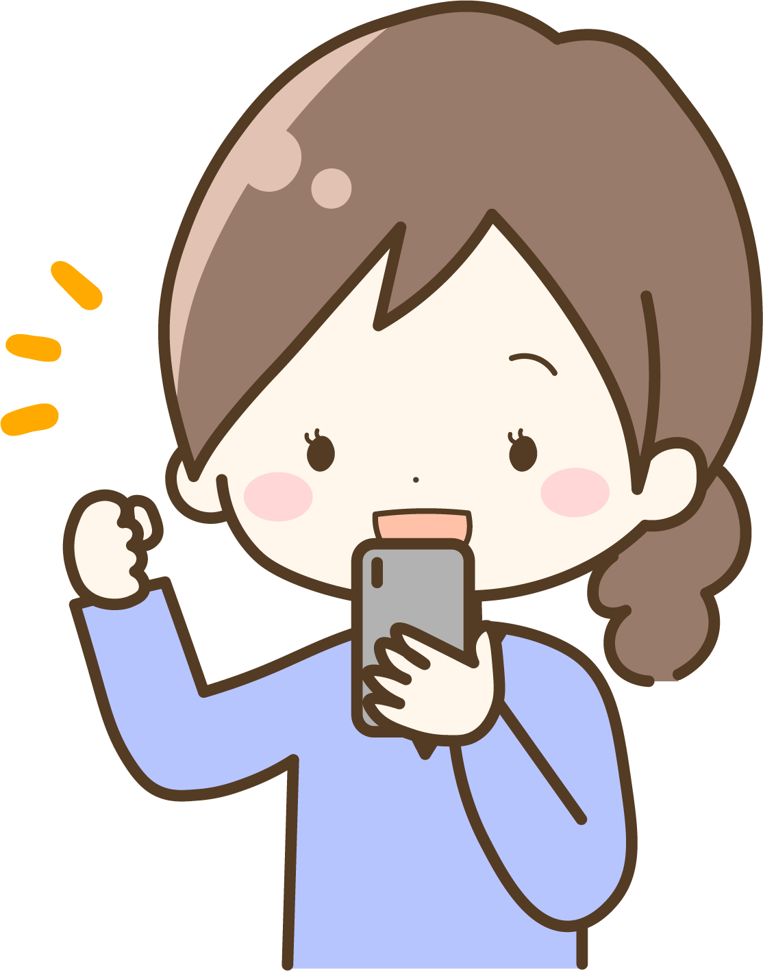 「ハローストレージの公式サイト」からLINEの友達登録をした女性